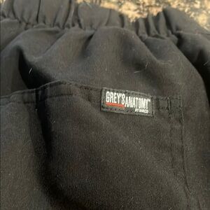 Grey's Anatomy Black Sctub Pants with Elastic Waistband